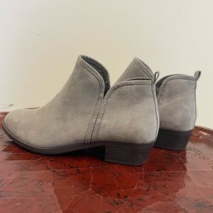 JustFab gray ankle boots